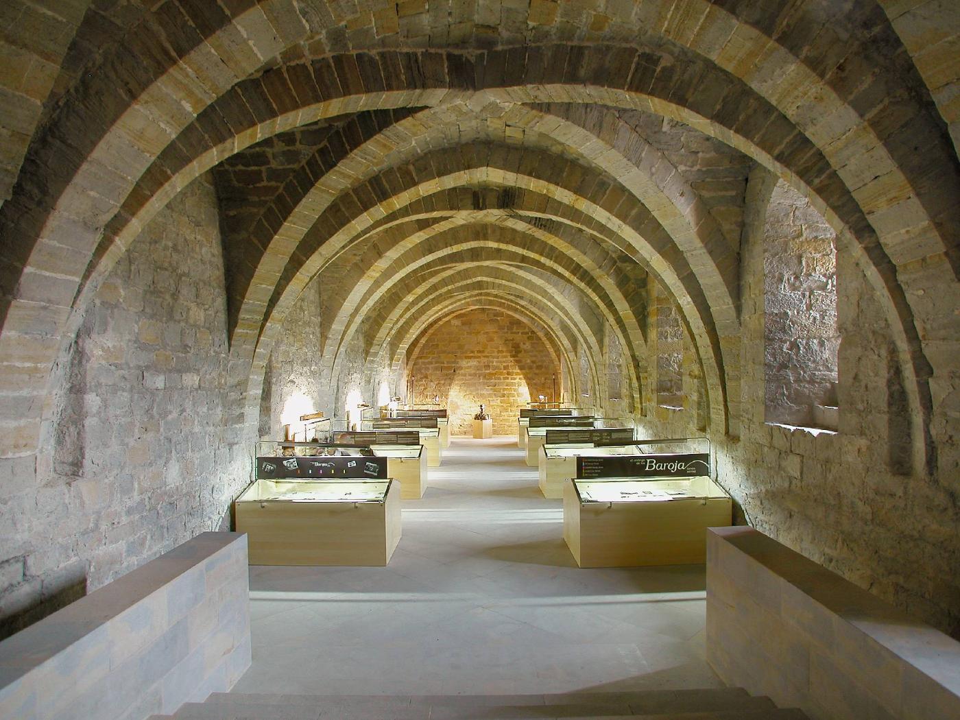 Interior of the vaulted room of the General Archive